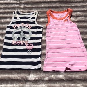 2 girls tank tops